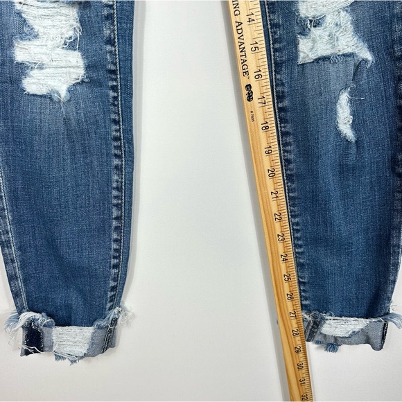 KanCan Women's Distressed Skinny Blue Jeans Style# KC7103M Size 7/27 - Picture 7 of 7